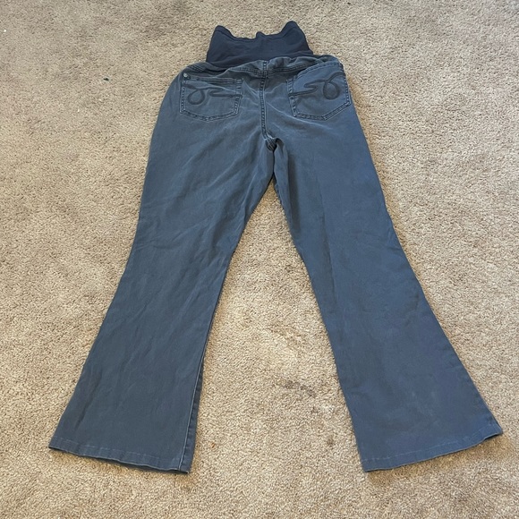 Indigo Blue Stretch Panel Maternity Jeans - Picture 3 of 7